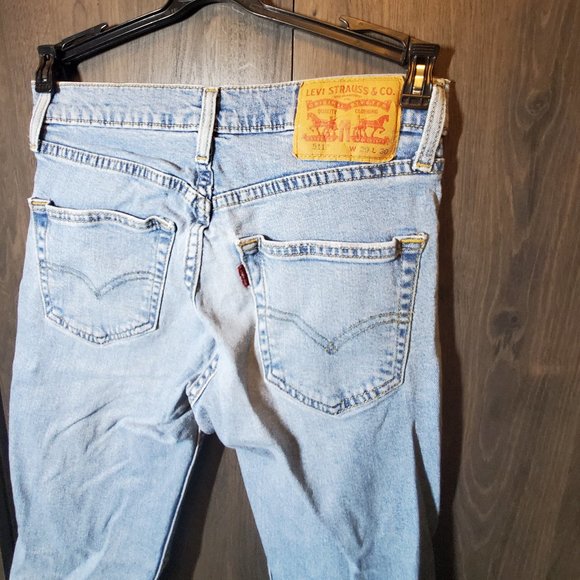 Mens Levi's 511 slim fit distressed jeans mens 29×30 - Picture 4 of 6